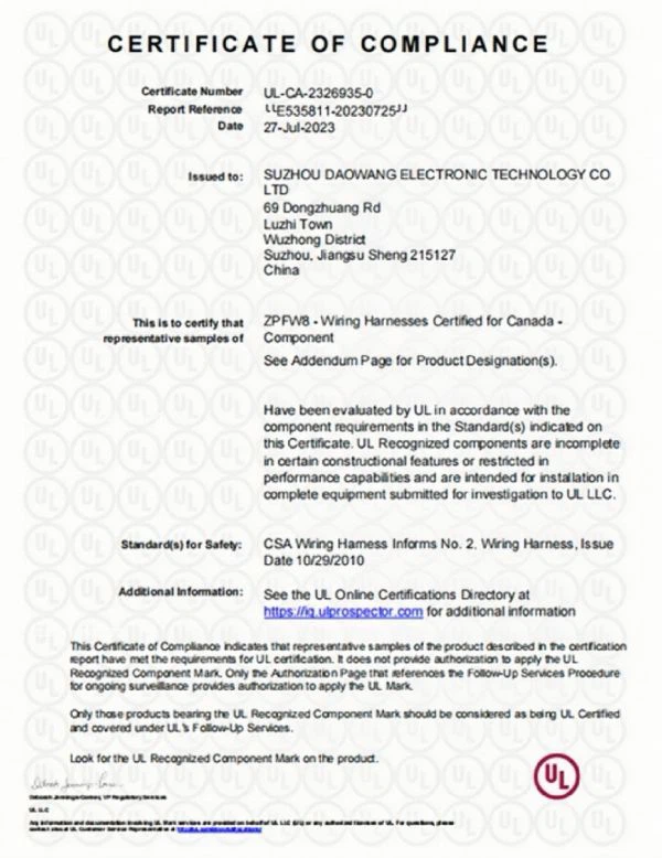 UL-CA-2326935-0 UL-CA-2326935-0